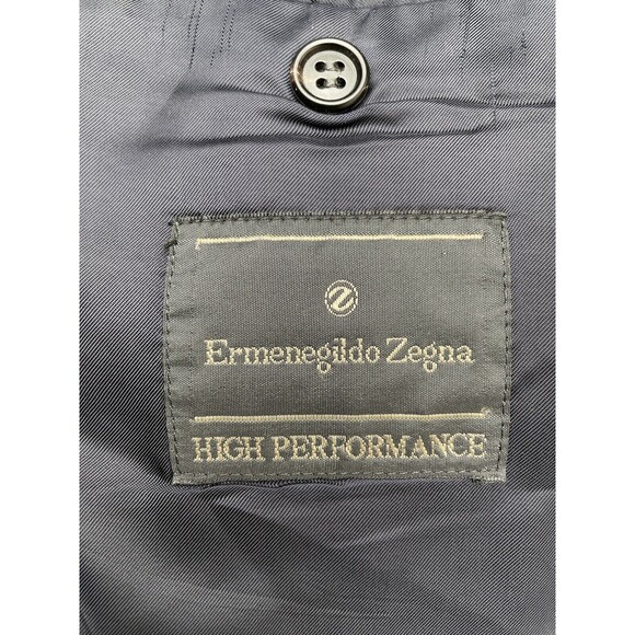 Ermenegildo Zegna High Performance Sport Coat Suit Jacket Navy Size 48 R / 38 R - Picture 4 of 14
